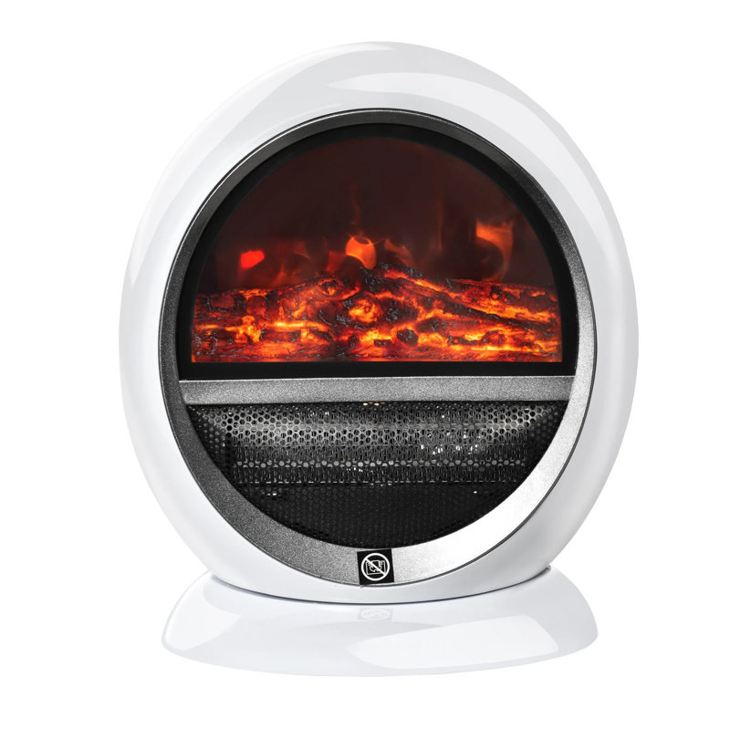 Vanita Belfry Heating 30.5cm W Electric Fireplace with 5115 BTU, White