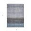 Tapis intérieur / extérieur 3 pi x 5 pi bleu gris et gris anthracite lavable