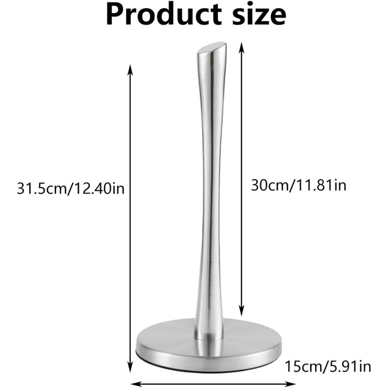Porte-essuie-tout en acier inoxydable