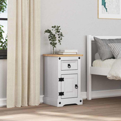 35cm W Solid Wood Bedside Table
