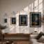 Light Through Woodland Scandinavian - Framed Print-816608092-816608087