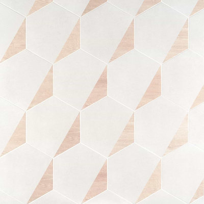 Pergola 12.5" Hexagon Matte Porcelain Tile