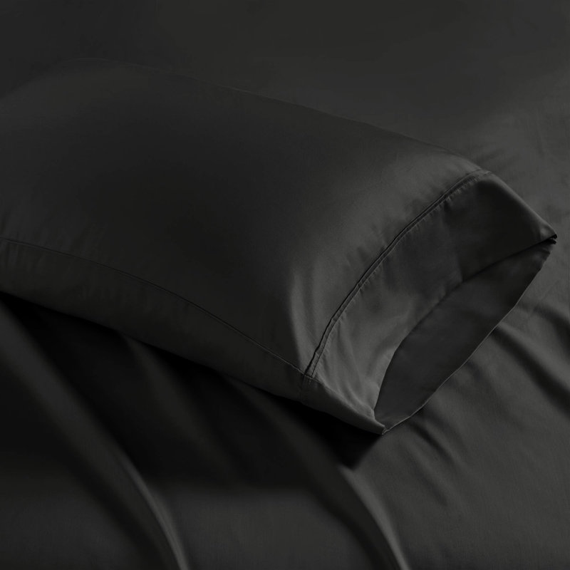 Cotton Blend King Sheet - 1500 Threads, Elasticized Fitted Sheet, 2 Pillowcases Thread Count Sheets Blend, Wrinkle-,