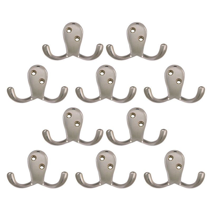 Wall Mounted Towel Hook, Satin Nickel