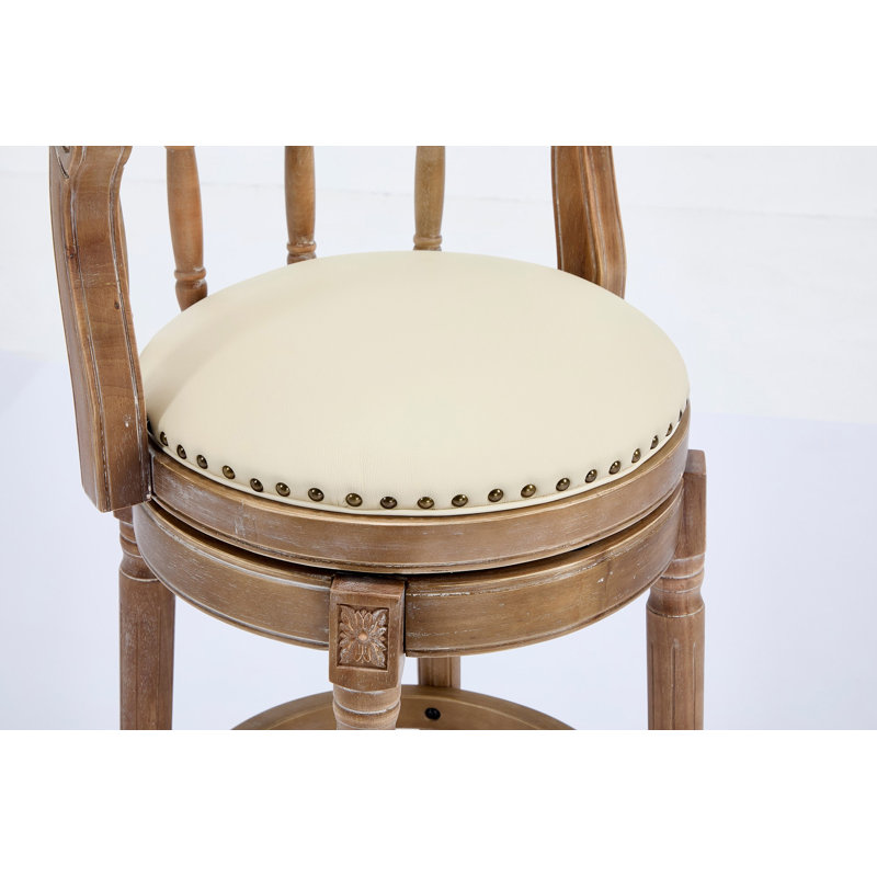 Tabourets de bar à hauteur d'assise en bois de 29,5 po (1 pièce), Tabouret de bar (hauteur d'assise de 29,5 po)