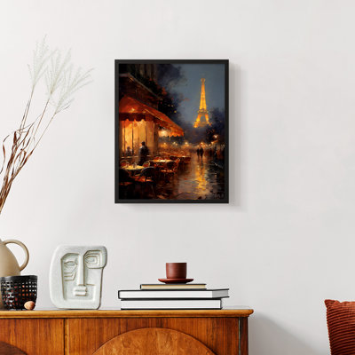 Paysages de la série Cccxxvi - reproduction encadrée de qualité supérieure - prête à être accrochée - aucun clou requis
