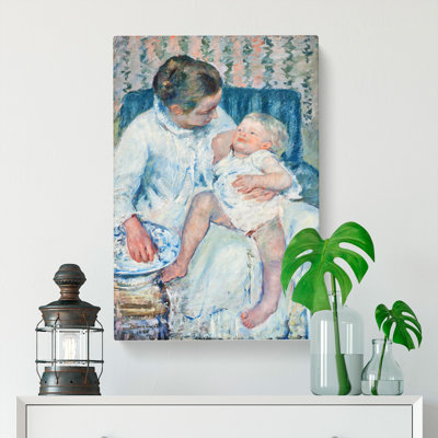 Mother And Child Vol.2 by Mary Cassatt - Wrapped Canvas