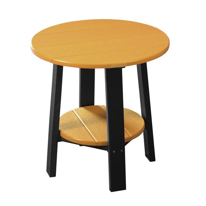 Table d’appoint en plastique Azhineh, Noir, Vert, 28" H x 21" W x 21" D