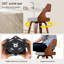 Swivel Upholstered Bar Stool with Solid Wood Frame