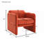 Fauteuil avec accoudoirs ondulés-621019227