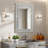 Bosmat Glass Framed Rectangle Wall Mirror Bathroom Accent Mirror Decorative Vanity Mirror