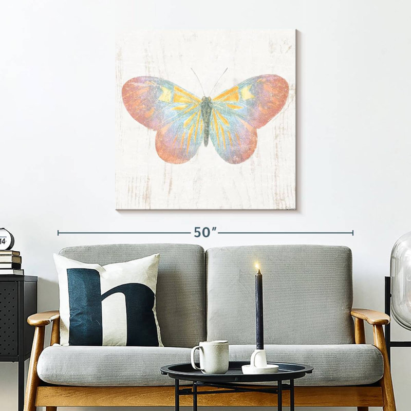 Papillon de grange blanche Brampt I, H 30 po x l 30 po