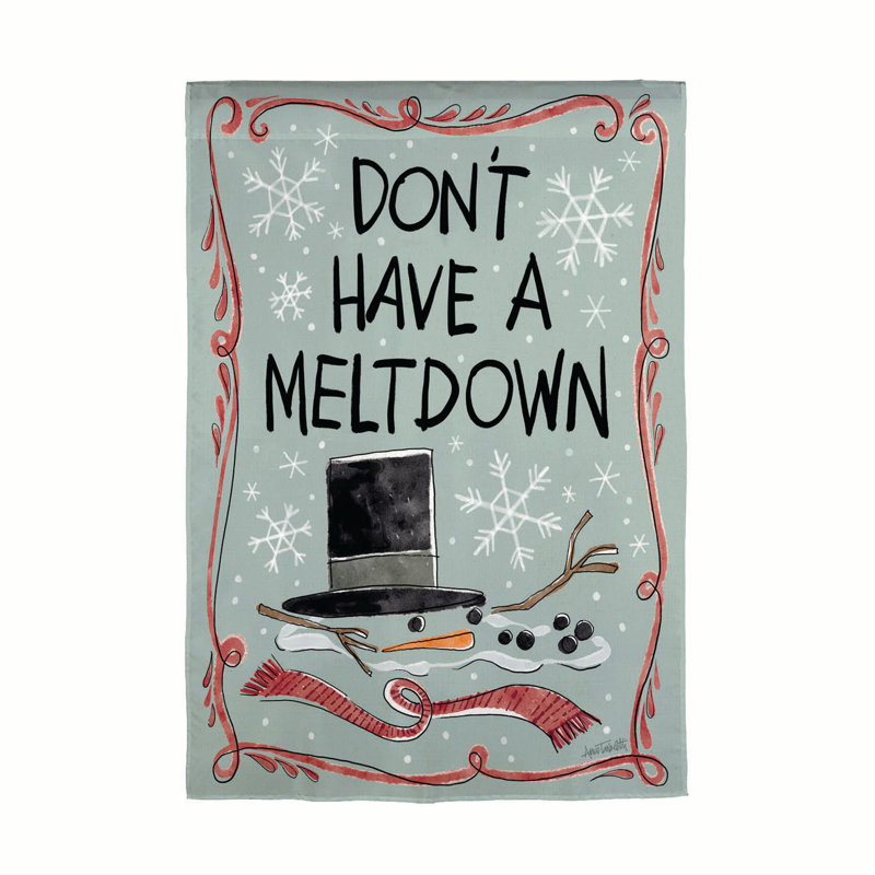 Holiday Fun Reversible Suede Garden Flag