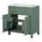 Bathroom Vanity with Ceramic Sink, Single Bathroom Cabinet with 2 Doors and a Shelf, Doors-116040610