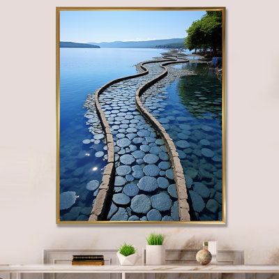 «Tropical Waterway By The Beach», reproduction d'art sur toile