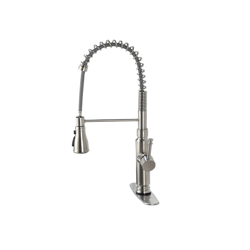 Home Adores Pull Down Kitchen Faucet, Brushed Nickel