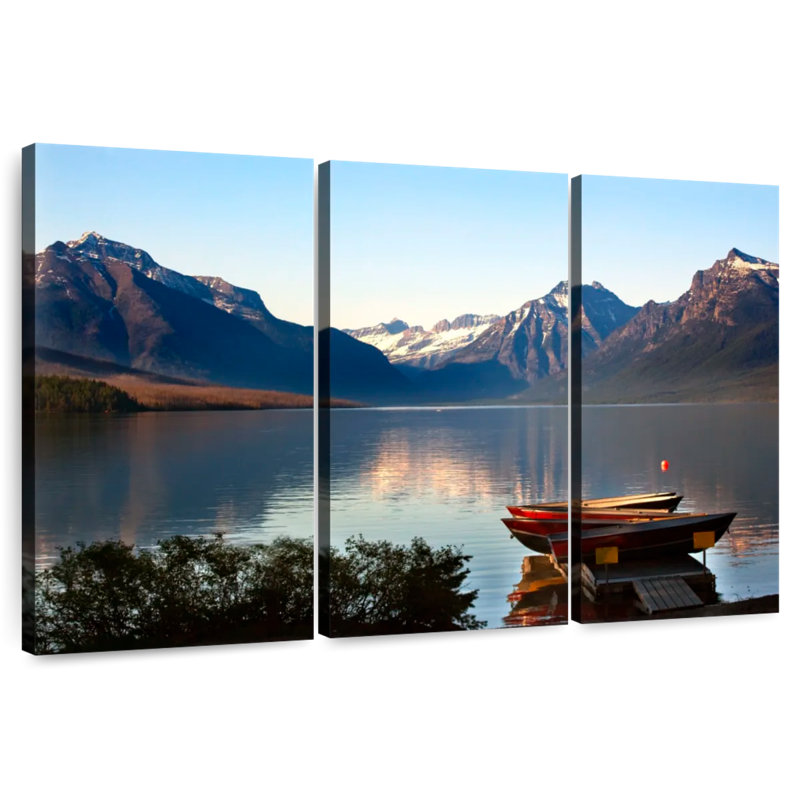 Alvord Lake McDonald Boats, 48" H x 74" W