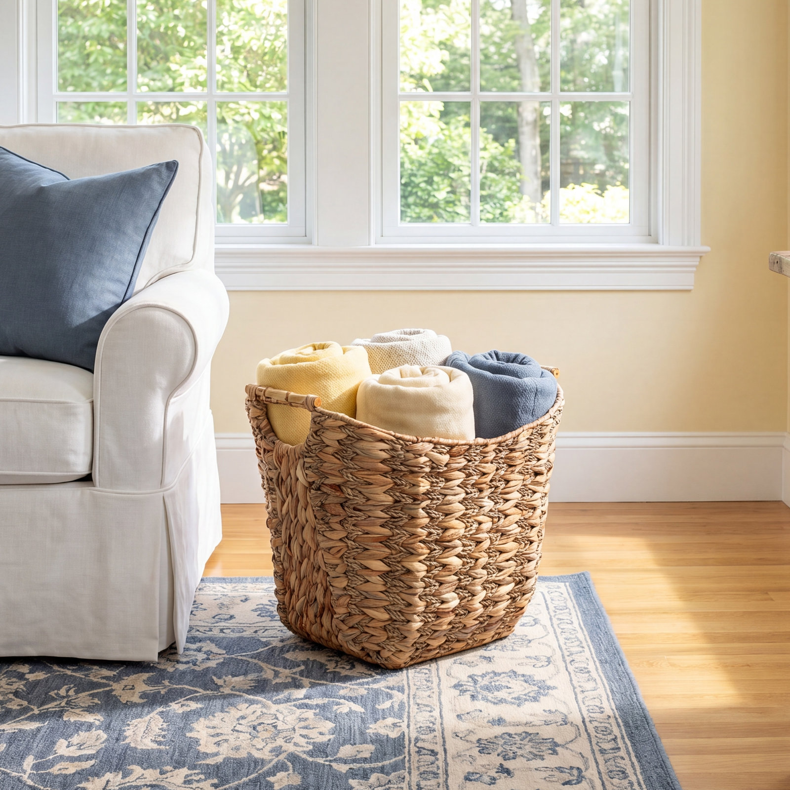 Handwoven Seagrass Storage Bin