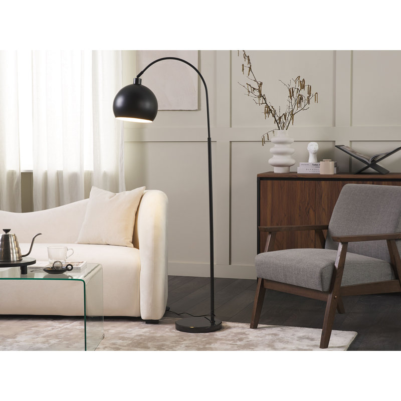 Brottman 148cm Glossy Arched Floor Lamp