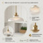 Luminaire suspendu bol en verre à 1 lumière-1685300743