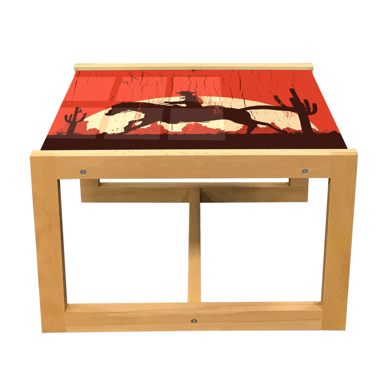 Jaden-James Trestle Coffee Table, 40cm H x 46.5cm W x 62cm D