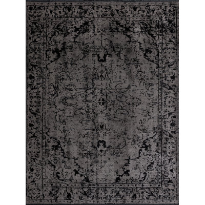 Tapis oriental gris / noir Rapture