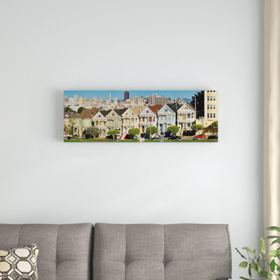 " Famous row of Victorian Houses called Painted Ladies, San Francisco, California, USA 2011 "