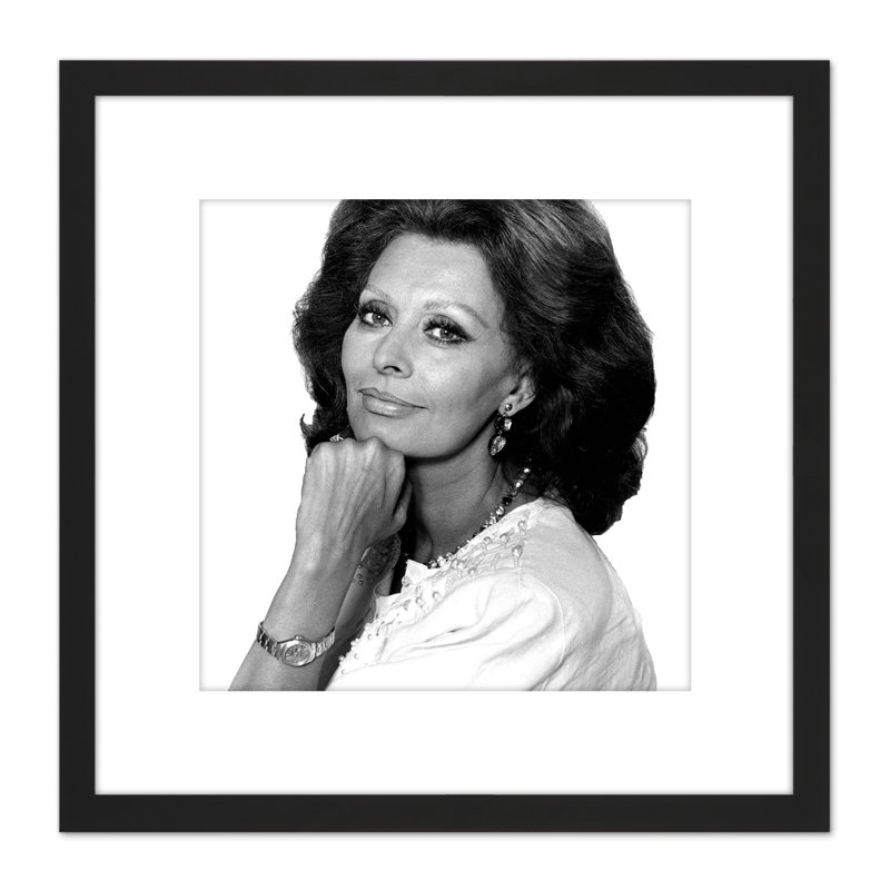 Portrait Actress Sophia Loren Photo by Warren - Single Picture Frame Print
