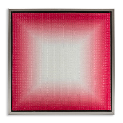 "Red Ombre Fade", art mural sur toile flottant par Michael Willett