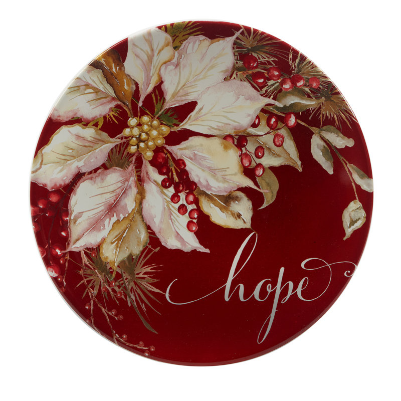 Winters Joy Set Of 4 Dessert Plate 9 Asst.