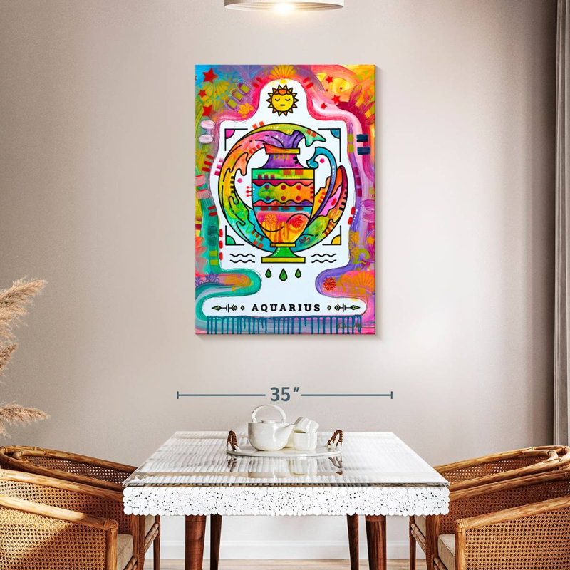 Verseau coloré Adella, H 45 po x l 30 po