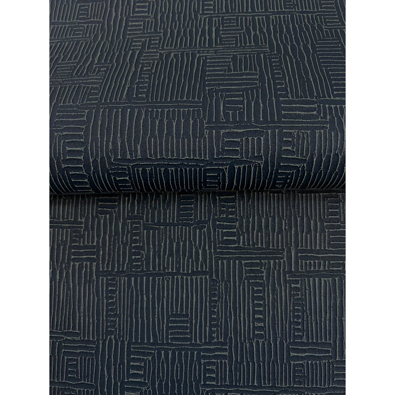 Papier peint abstrait ciselé, Bleu