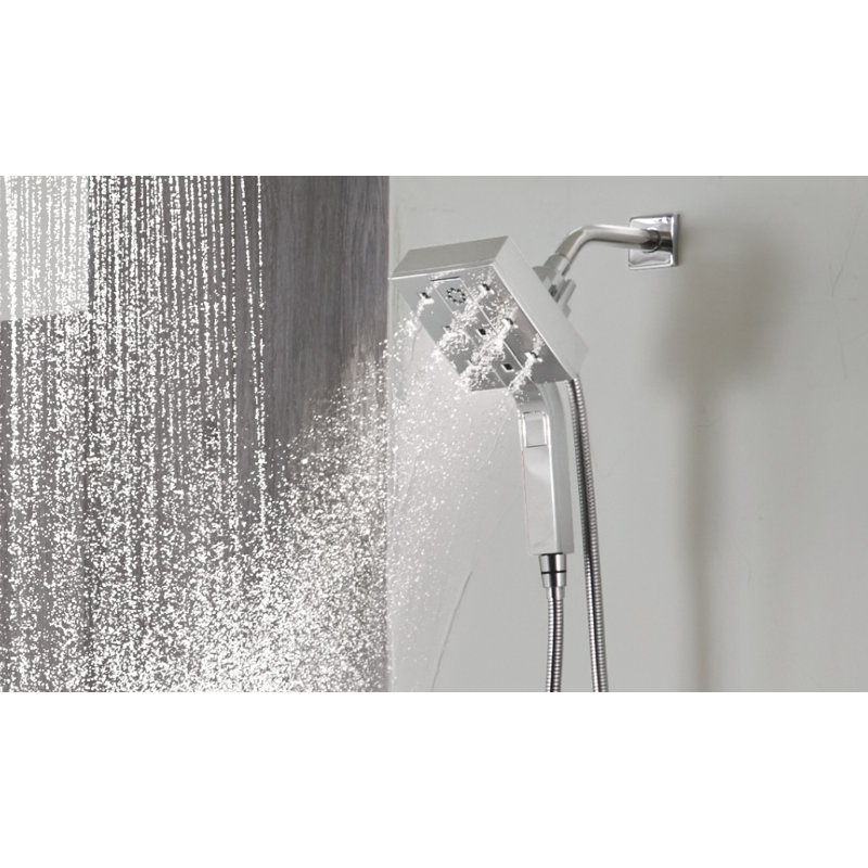 Essential™ H2OKinetic® Euro Square Hydrati® 2|1 Shower, Chrome, 2.5