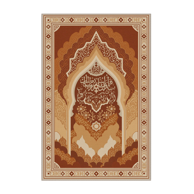 Tapis oriental doux et moelleux d'inspiration mondiale Pitkin, 3 x 5