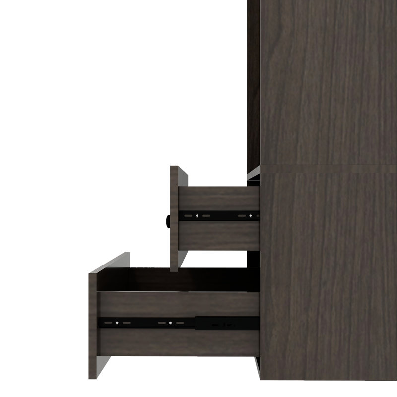 Aparna 23.4'' Closet System, Dark Brown