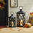 Wood and Metal Indoor and Outdoor Tabletop Lanterns (Set of 2)-544898220