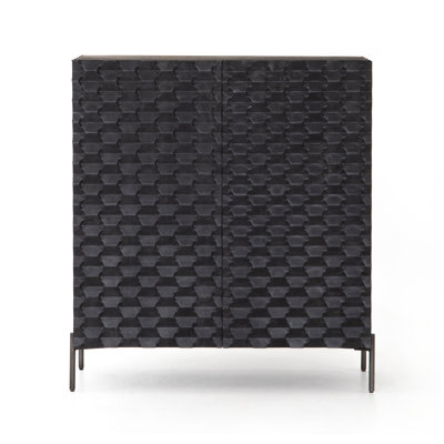 Raffael Solid Wood Bar Cabinet
