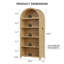 Armoire de rangement arquée à 5 tablettes de 29,5 po de largeur avec capteur tricolore (ensemble de 2)-1961608268