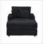 Ensemble de fauteuils et repose-pieds rembourrés de 39 pouces avec repose-pieds - Canapé simple confortable pour une utilisation polyvalente