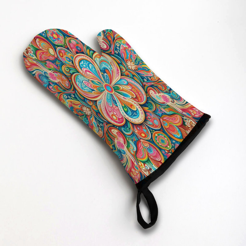 Sergé de coton à motif floral