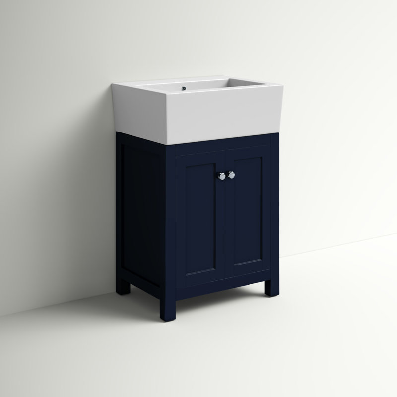 Ensemble de meuble-lavabo simple 23 po Faryn, Bleu
