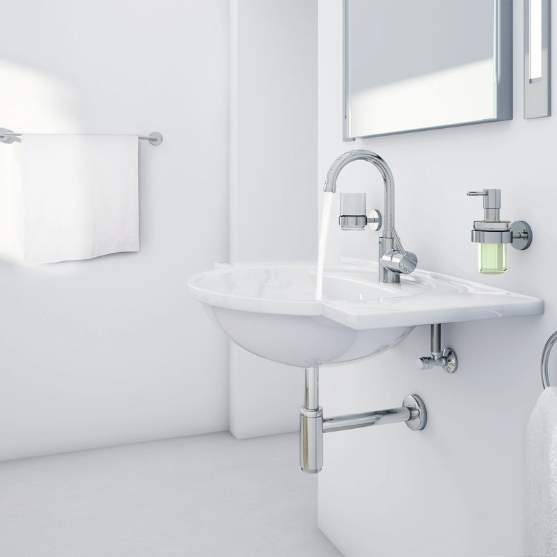 Concetto™ Single Hole Bathroom Faucet with Drain Assembly, Polished Chrome