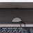 Solid + Manufactured Wood Chisel and Forge Writing Desk in Smoke Gray