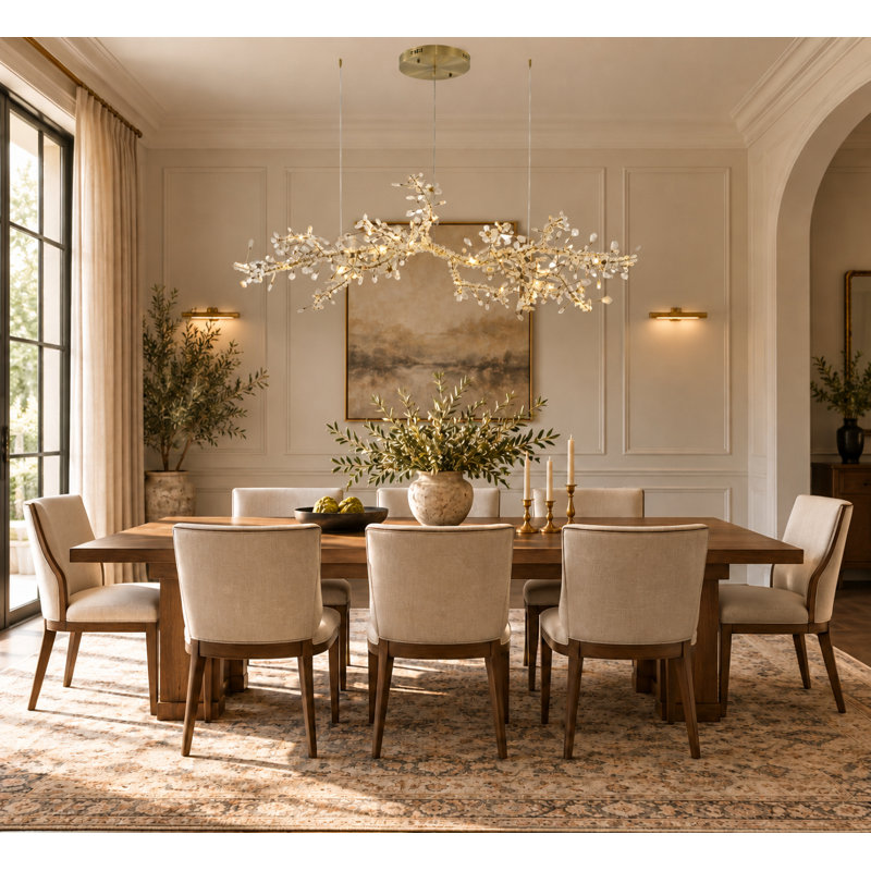 Eclectic 30 Light Bronze Crystal Branch Chandelier