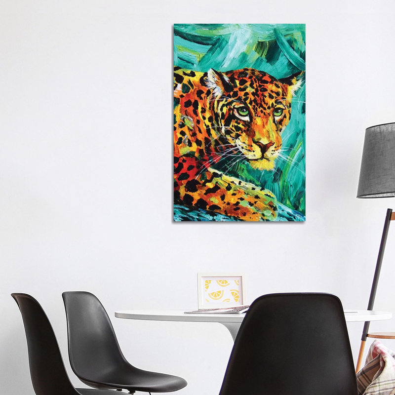 Jaguar by Lindsey Dahl - Wrapped Canvas Painting, 101.6 cm H x 66.04 cm W x 1.91 cm D