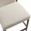 Tabouret de comptoir rembourré en fer Blondell-692600152