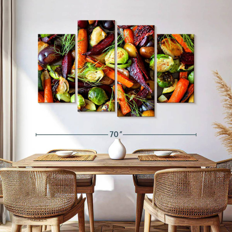 Légumes d'automne rôtis Yarlin, H 42 po x l 68 po