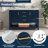 Tona 48'' Single Bathroom Vanity with Premium Marble Top, Navy Blue-796177502-711856525