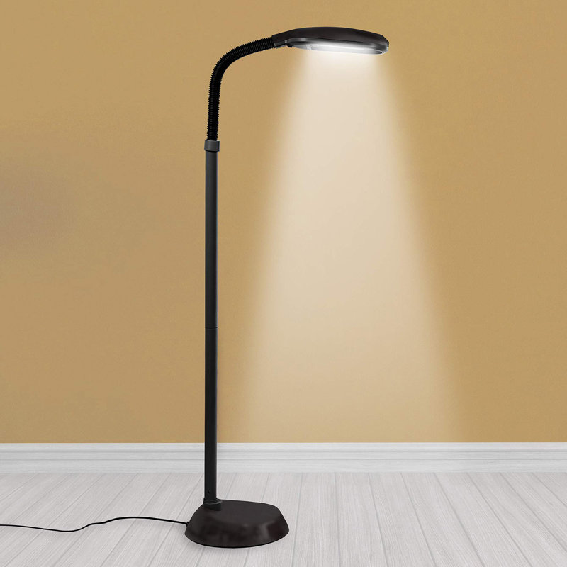 Lampe de travail sur pied 53 po, Noir