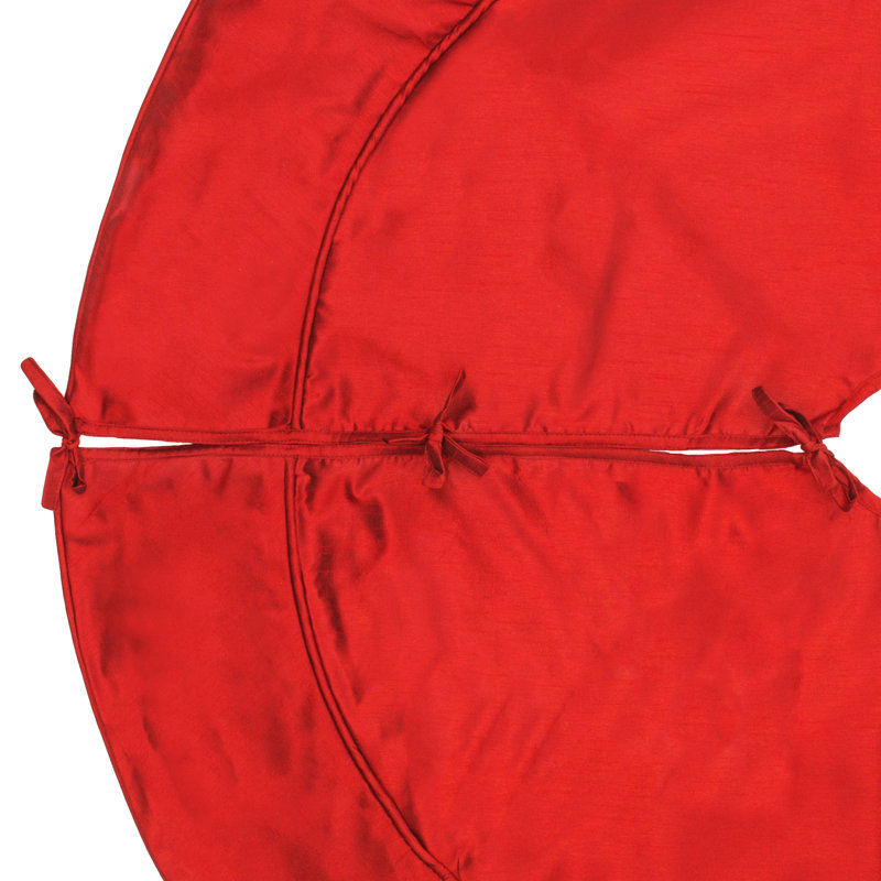 Vickerman 54" Red Polyester Christmas Tree Skirt